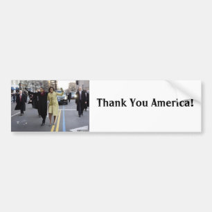 the obamas, Thank You America!, Bumper Sticker