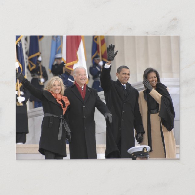 The Obamas ^ The Bidens Postcard (Front)