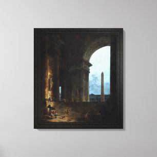 The Obelisk by Hubert Robert Canvas Print