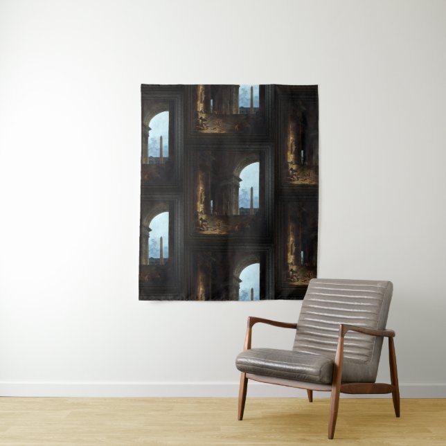 The Obelisk by Hubert Robert Tapestry (In Situ)