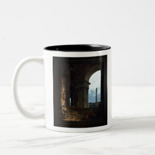 The Obelisk by Hubert Robert Two-Tone Coffee Mug