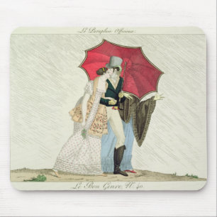 The Obliging Umbrella, plate 40 from 'Le Bon Genre Mouse Pad