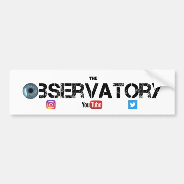 The Observatory Bumper Sticker (Front)