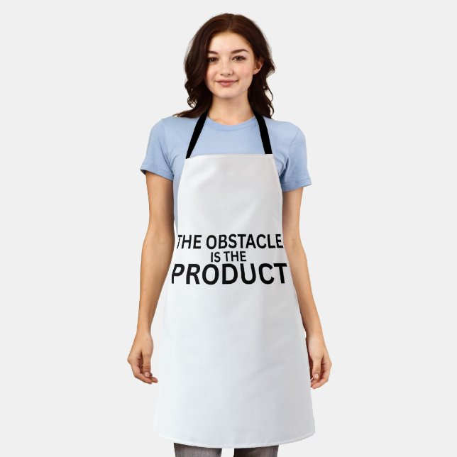 The Obstacle Is The Product Minimalist Work Apron (Worn)