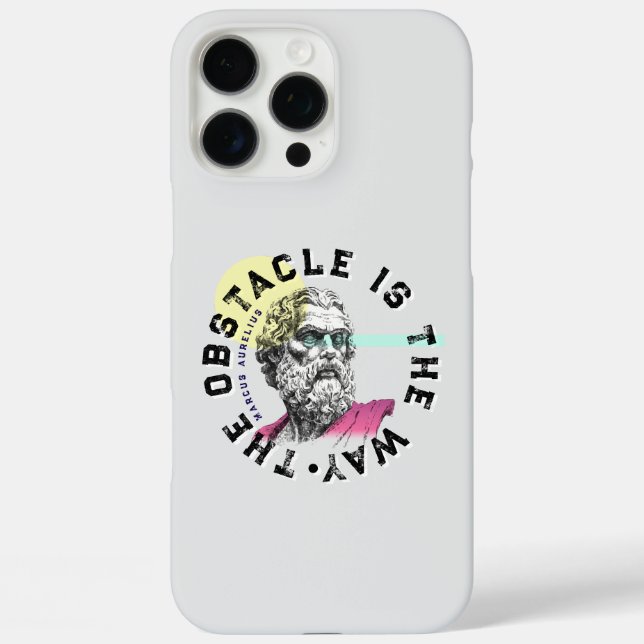 The Obstacle Is The Way – Marcus Aurelius Quote Case-Mate iPhone Case (Back)