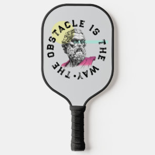 The Obstacle Is The Way – Marcus Aurelius Quote Pickleball Paddle