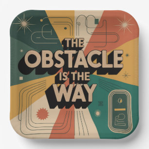 The Obstacle Is The Way Paper Plate