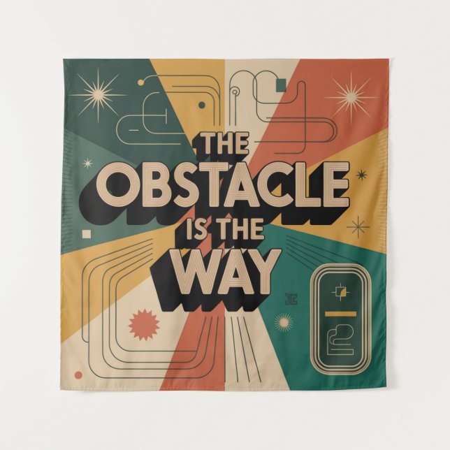 The Obstacle Is The Way Tapestry (Front)