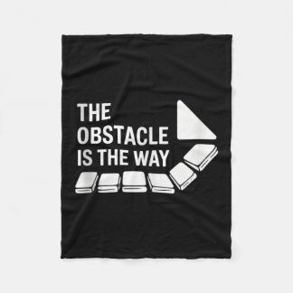 The Obstacle Stoic Philosophy Motivational Tank To Fleece Blanket