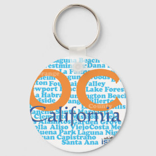 The OC - Orange County, California Keychain