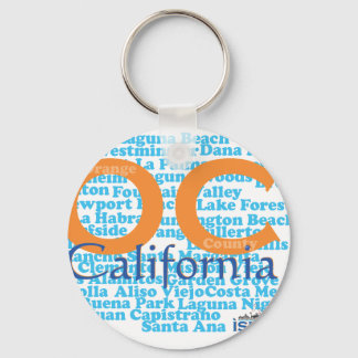 The OC - Orange County, California Keychain