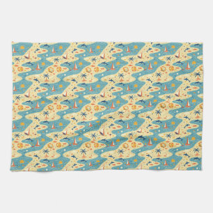 The Ocean Breeze Puts My Mind At Ease Kitchen Towel