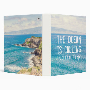 The Ocean is Calling - Maui Coast   Binder
