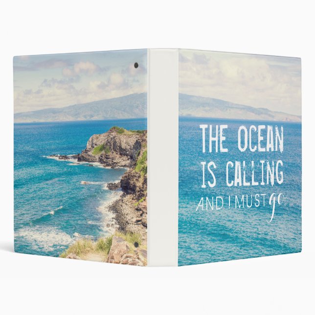 The Ocean is Calling - Maui Coast | Binder (Background)