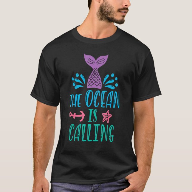 The Ocean Is Calling T-Shirt (Front)