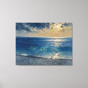 The Ocean Keeps Secrets – A Compelling Seascape Canvas Print
