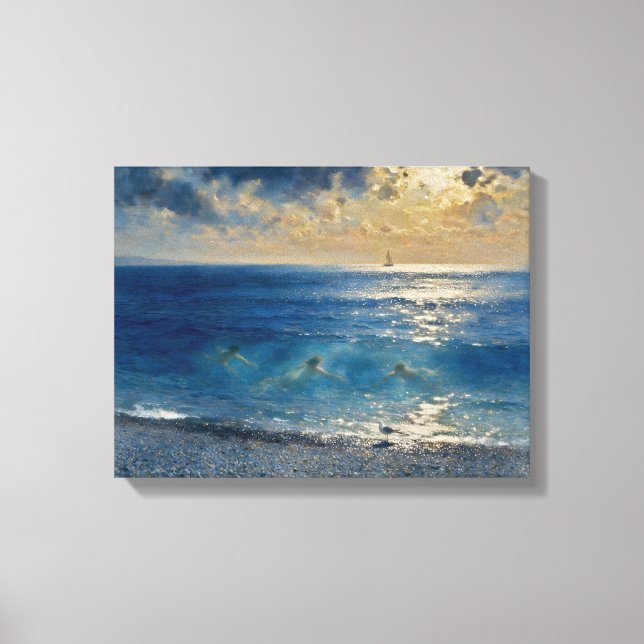 The Ocean Keeps Secrets – A Compelling Seascape Canvas Print (Front)