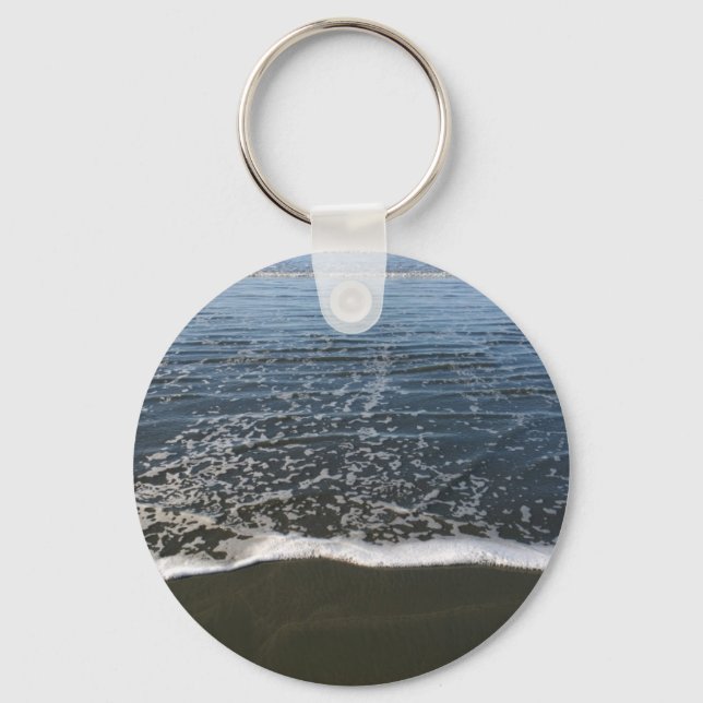 The Ocean Tide Washing Ashore Keychain (Front)
