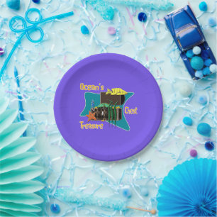 The ocean's treasure chest  paper plates