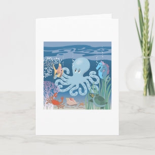 The Octopus greeting card