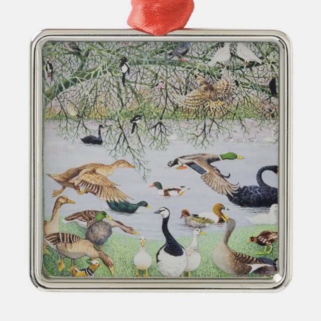 The Odd Duck Metal Ornament (Front)