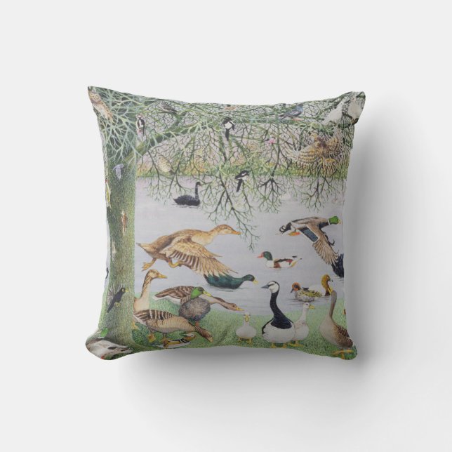 The Odd Duck Throw Pillow (Front)