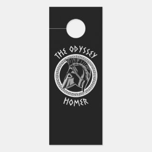 The Odyssey Homer Greek Helmet Ancient Mythology I Door Hanger