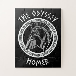 The Odyssey Homer Greek Helmet Ancient Mythology I Jigsaw Puzzle