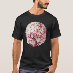 The of Spring Geometric Cherry Blossom Sphere T-Shirt
