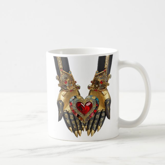 The Offering - Heart in Hands Coffee Mug (Right)