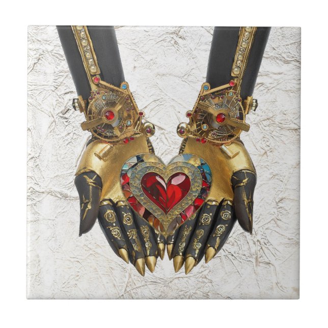 The Offering - Heart in Hands Tile (Front)
