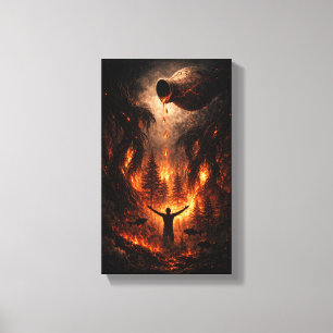The Offering of Fire Canvas Print
