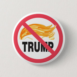 The offical NO TRUMP ZONE button. 2 Inch Round Button