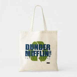 The Office   Dunder Mifflin Recycle Logo Tote Bag