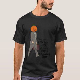 The Office Halloween Spirit Dwight Pumpkin Head T-Shirt