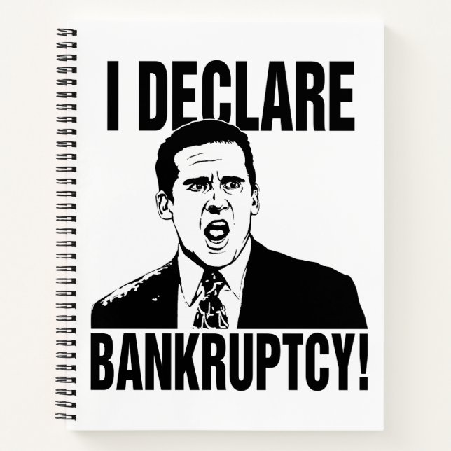 The Office | Michael: I Declare Bankruptcy! Notebook | Zazzle