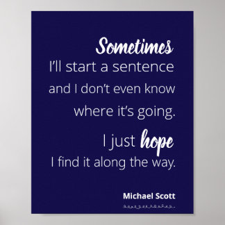 The Office Michael Scott Quote Poster