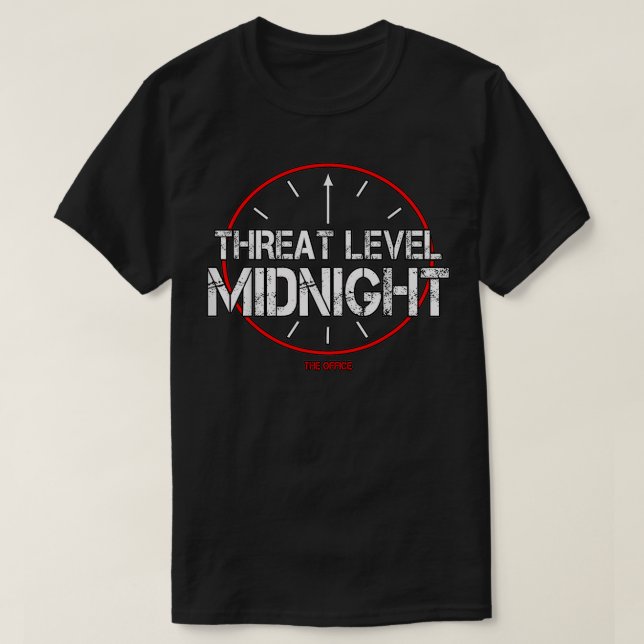 The Office Threat Level Midnight  T-Shirt (Design Front)