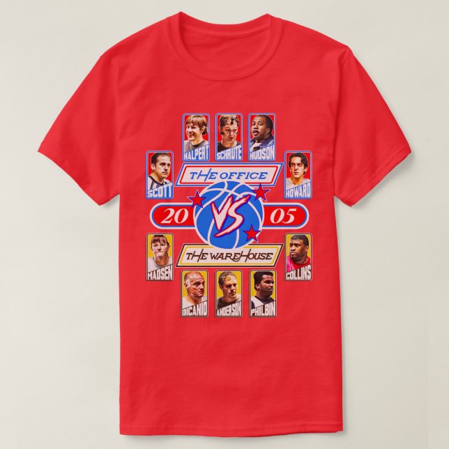 The Office vs The Warehouse T-Shirt (Design Front)