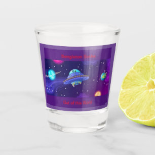 The Official "Bengleton: Out of this World"  Shot Glass