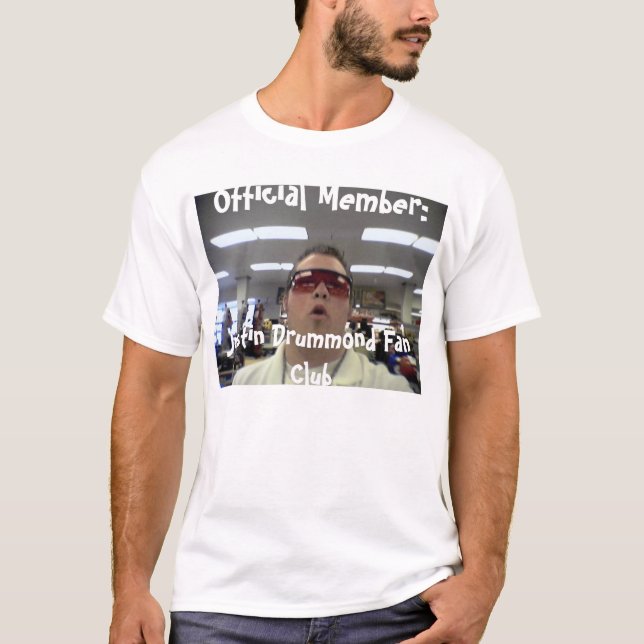 The Official Justin Drummond Fan Club T-Shirt (Front)