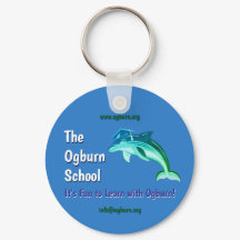 The Ogburn School Dolphin/Site Links Keychain