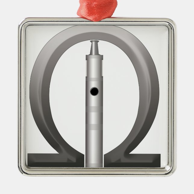 The OHM LOver Metal Ornament (Front)