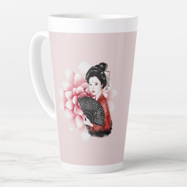 The Okinawa Series Design 34   Latte Mug (Left Angle)