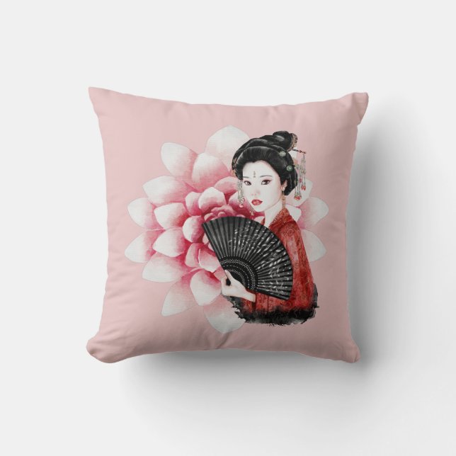 The Okinawa Series Design 34 Throw Pillow (Front)