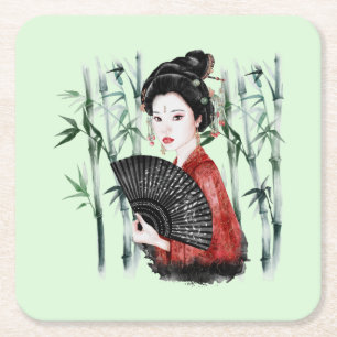 The Okinawa Series Design 40 Flask Square Paper Coaster