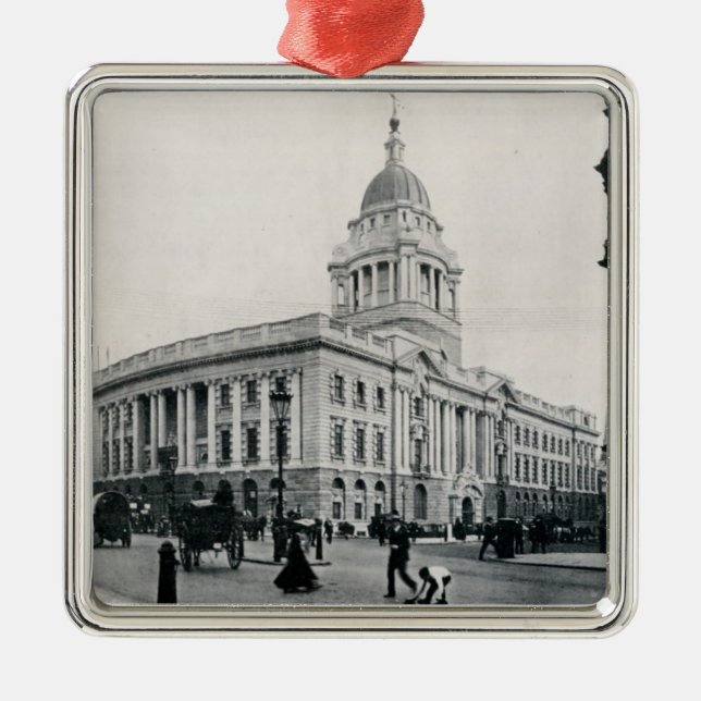 The Old Bailey, London Metal Ornament (Front)