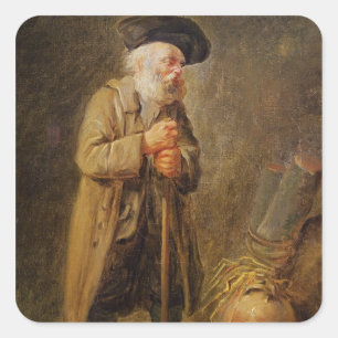 The Old Beggar Square Sticker