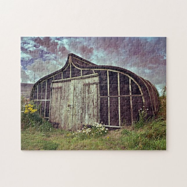The Old Boat Shed, Lindisfarne Jigsaw Puzzle (Horizontal)