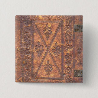 The Old Book 2 Inch Square Button